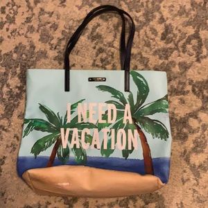 ‘I Need A Vacation’ Kate Spade Tote Bag